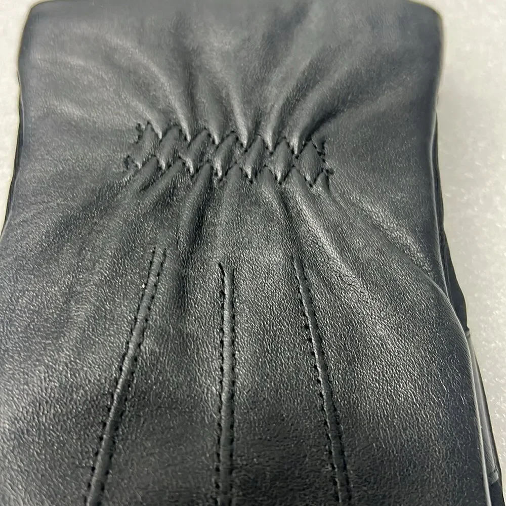 Isotoner genuine leather winter gloves - Picture 5 of 5